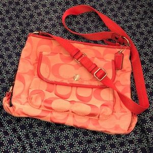 Pink COACH crossbody purse!